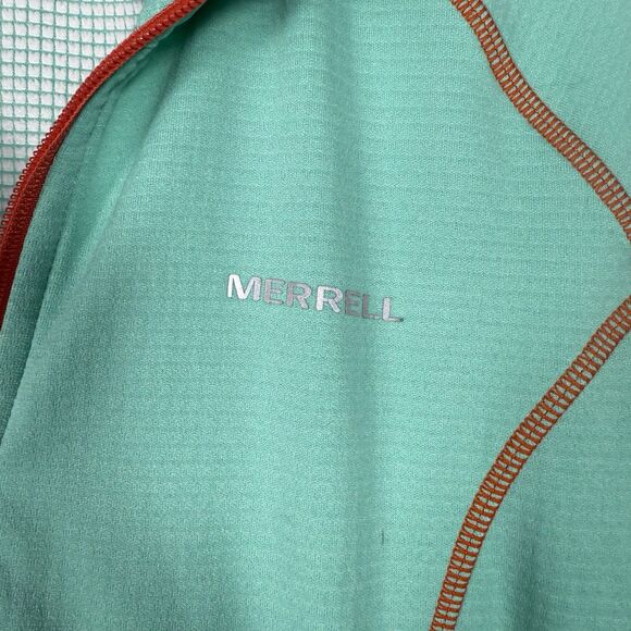 Merrell Select Regulate Lightweight Zip Jacket Womens Size Small Teal Orange - Picture 4 of 5